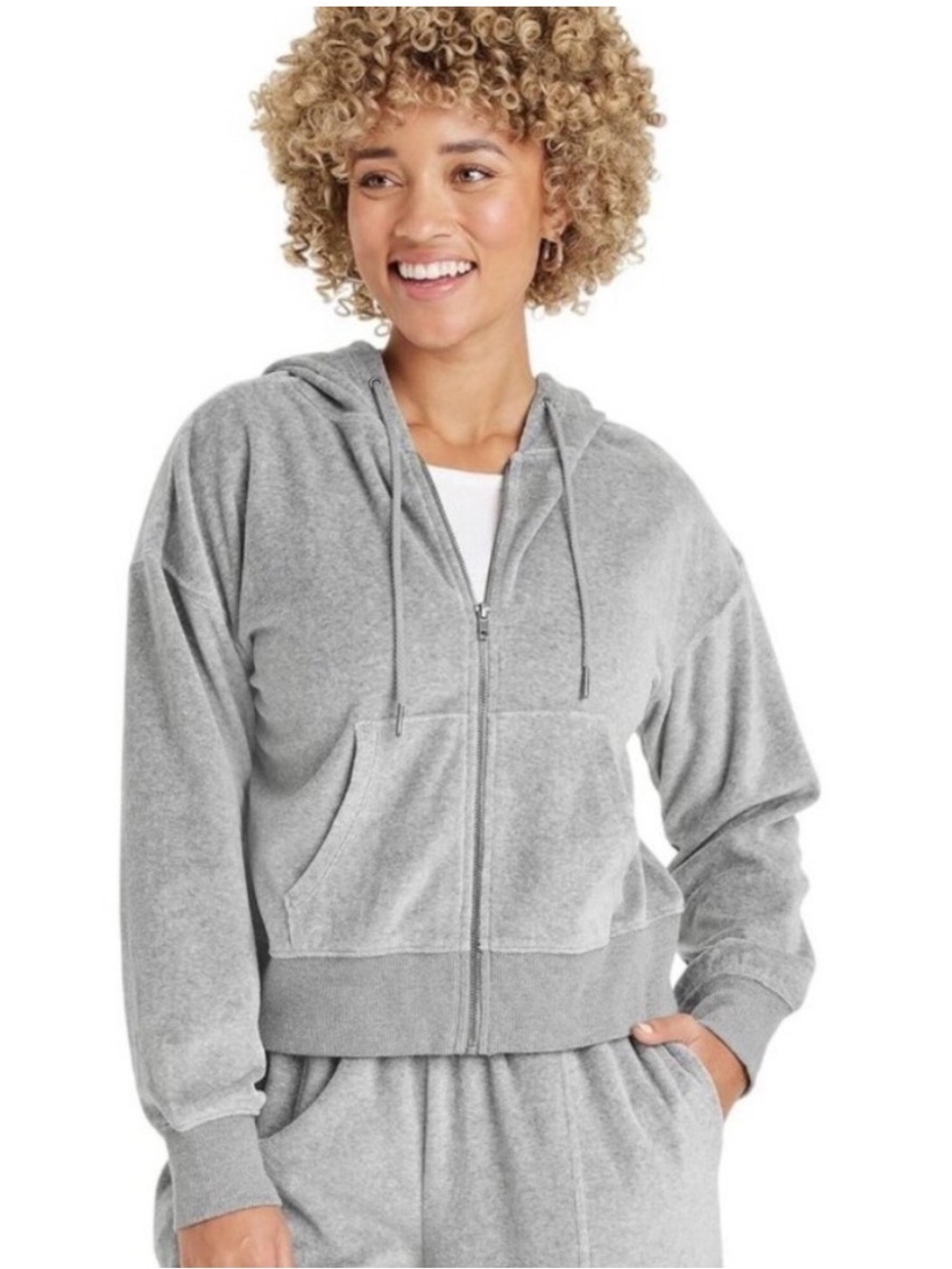 Universal Thread  - Velour Hoodie Sweatshirt and Wide Leg Pant Set